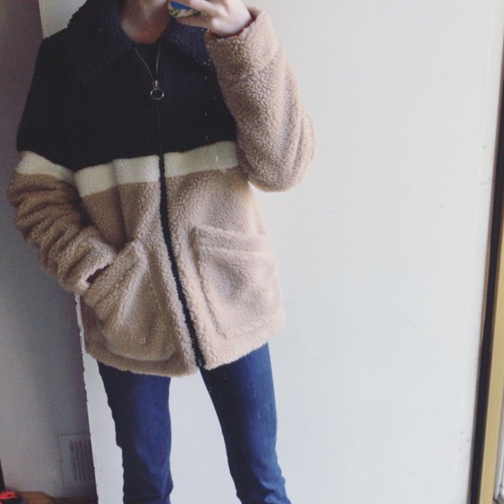 Hollister Faux Fur Jacket